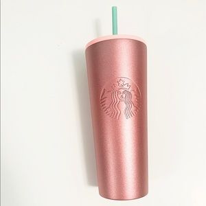 Pink rose gold Starbucks venti tumbler